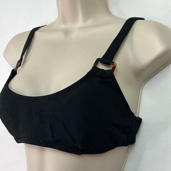 Cupshe Black Bikini top size Medium NWT - Picture 2 of 11